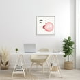 thumbnail image 2 of Stupell Industries Glamorous Face Blowing Bubble Gum Bold Lips Food & Beverage Painting White Framed Art Print Wall Art, 24 x 24, 2 of 7
