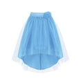 thumbnail image 3 of vastwit Kids Girls Sparkly Irregular Hem Tulle Skirt Rhinestone Flower Decor Tutu Skirt for Pageant Prom Party Blue 12, 3 of 5