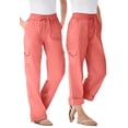 thumbnail image 2 of Woman Within Plus Size Convertible 2-in-1 Cargo Pant & Capri Elastic Waist, 2 of 6