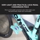 thumbnail image 5 of Eigraketly Pedal de bloqueo para bicicleta de carretera, piezas de ciclismo, accesorios de reacondicionamiento, modificación rosa Ciclismo Negro Eigraketly OD019417-04, 5 of 6