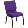thumbnail image 1 of Bowery Hill Church Stacking Guest Chair in Purple, 1 of 4