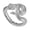 Silver, variant on Copper Snake Ring Vintage Style Electroplated Jewelry Ancient Silver Finish Animal Design Statement Ring Women