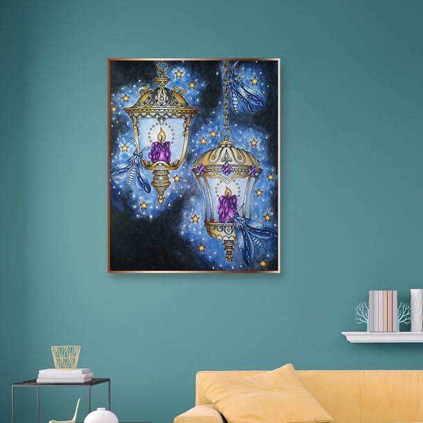 Cuadros Decorativos Taladro completo mosaico redondo diamante 5D DIY Kit lámpara cigarra diamantes d Likrtyny embutido en tela
