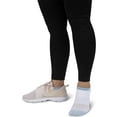 thumbnail image 6 of PEDS Women's Microfiber Ultra Low Cut Liner Socks with Gel Tab Extended Size, 6 Pairs, 6 of 6