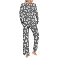 thumbnail image 4 of uublik Pajamas for Women Set Long Sleeve Tops and Long Pants Soft Comfy Pajamas Set 2 Piece Outfits, 4 of 5