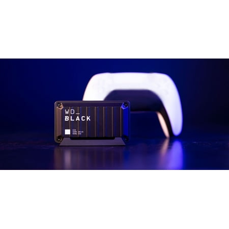 WD - D30 2TB Game Drive for PlayStation and Xbox External USB Type-C Portable SSD - Black