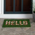 thumbnail image 3 of Coconut Husk Doormat 18“ X 30” Non & Durable Heavy Duty Backing Easy To Clean For Door Entrances Patios Backyards Garages And Saying Hello! Fall Couch Throw Blanket Dark Shag Rug Throws for Sofa And, 3 of 5