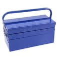 thumbnail image 3 of Caja de almacenamiento de herramientas Organizador de hardware Ligero con manija Hierro multifunción Cola Caja de herramientas portátil, 3 of 8
