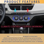 68268190AA Front Temperature Climate Control Module For Dodge Ram 1500 2500 2014-2018 For Ram 1500 Classic 2021-2023, AC Heater Climate Control Panel Replace# 68186217AD 68236776AB-black-A