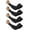 Black, variant on ZHUYING 4-Pairs Arm Sleeves for Men and Women - Tattoo Cover Up - Cooling Sports Sleeve for Basketball Golf Football