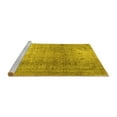 thumbnail image 2 of Ahgly Company Machine Washable Indoor Rectangle Persian Yellow Traditional Area Rugs, 7' x 10', 2 of 4