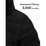 Wantdo Big Boys Insulated Winter Jacket Lightweight Packable Quilted Coat with Hood Black 14-16
