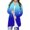Blue, variant on Trendy Womens Fall Fashion Western Tops for Ladies Open Front Cardigan Pullover Plus Size Tops Long Sleeve T Shirts Gradient Color Sweatshirts Loose Tunic Black M