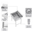 thumbnail image 5 of Free Standing Commercial Kitchen Sink Stainless Steel Catering Washing Bowl, 5 of 12