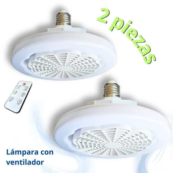 Lámpara de Techo LED con Ventilador Integrado (Blanco Frío) 2 PIEZAS