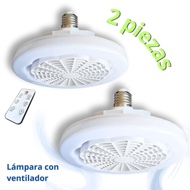 Lámpara de Techo LED con Ventilador Integrado (Blanco Frío) 2 PIEZAS