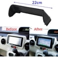 thumbnail image 2 of Anti-Glare Car Dash Radio Sun Shade GPS Navigation Display Hood Cap Cover 22cm Vehicle Instrument Panel Visor Screen Protector Block Sunlight Dashboard Accessories, 2 of 8