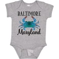 thumbnail image 3 of Inktastic Baltimore Maryland Vacation Blue Crab Boys or Girls Baby Bodysuit, 3 of 5