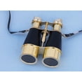 thumbnail image 5 of solid brass binoculars w/ leather belt and leather case 6" - nautical theme bin, 5 of 5