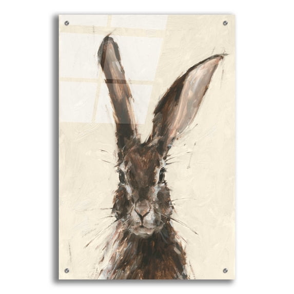 Epic Art 'European Hare II' by Ethan Harper, Acrylic Glass Wall Art, 24"x36"