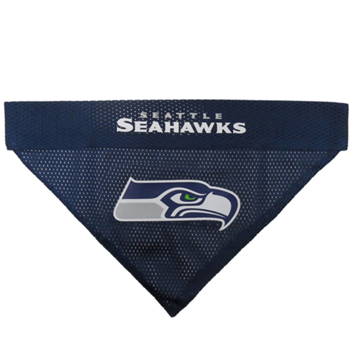 Pets First Nfl Seattle Seahawks Reversible Bandana -Home & Away Mesh & Premium Embroidery For Dogs & Cats