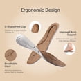 thumbnail image 4 of Zapatos DREAM PAIRS Mocasines Marrones Sin Cordones Talla 9.5, 4 of 8