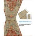 thumbnail image 4 of Western Rustic, Blackout Curtains, French Door Curtains for Door Window, Vintage Shabby Chic Tribal Patterns Ethnic Privacy Drapery for Patio/Sidelight Doors, 1 Panel with Tieback, 54 x 72 Inches, 4 of 6