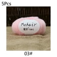 thumbnail image 4 of 5 Rolls 25g/roll Soft Thin Angola Mohair Yarn Fine Baby Wool Hand Knitting Crochet DIY Sweater Scarf Socks, 4 of 19