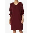 thumbnail image 3 of TheMogan Chandails en Molleton Tunique en Polaire à Manches Longues et Col en V pour Femmes Grande Taille, 3 of 7