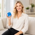 thumbnail image 6 of Round Pill Organizer 4 Compartment Blue Compact Daily Case for Travel, 6 of 6