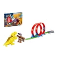 thumbnail image 1 of Pista de Juguete de Carreras con Dinosaurio y Doble Loop de Velocidad + 1 Vehiculo de Juguete, 1 of 5