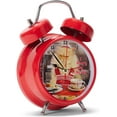 thumbnail image 4 of Joy The Cat Don't Do Perky Bright Red 6 x 5 Metal Wacky Waker Alarm Clock, 4 of 6