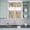 Beige, variant on 3 Piece Kitchen Curtains and Valances Set Retro Map Cafe Curtains 24 Inch Length Middle Century Mountain Landscape Vintage Art Valance & Tier Curtain for Living Room Bedroom Window 54"x18" 27"x24"*2