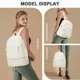 thumbnail image 5 of SYCNB Gym Backpack with Shoe Compartment, Waterproof Lightweight Sport Bag for Men & Women, Casual Travel Swimming Bag, Beige, 5 of 7