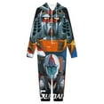 thumbnail image 3 of Mobile Suit Gundam Unisex Onesie Pajamas Zipper Jumpsuit Hooded One Piece Sleepwear for Family Mens Womens, 3 of 8