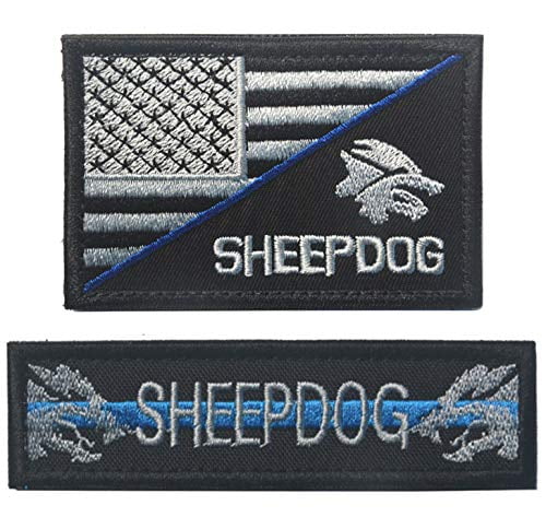 thin blue line dog harness