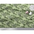 thumbnail image 3 of Soimoi Cotton Jersey Fabric Floral Mandala Printed Fabric 1 Yard 58 Inch Wide, 3 of 3