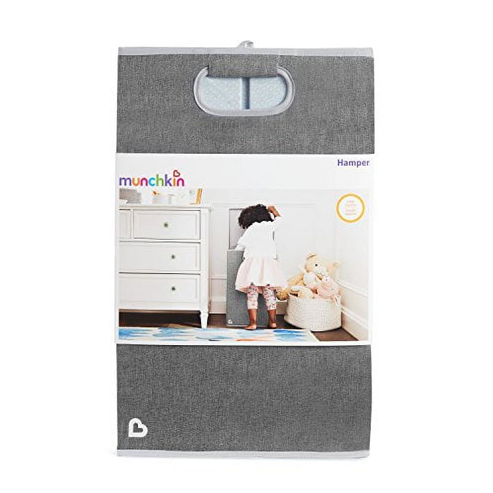 Munchkin Baby Laundry Hamper Organizer with Lid Gray Unisex