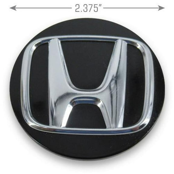 Centercaps 19 in. Wheel Hubcap Plastic Black fits Honda Accord & Civic 2018-2019 Models