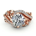 thumbnail image 2 of Art Nouveau Inspired Moissanite & Diamonds Engagement Ring, 2 of 4