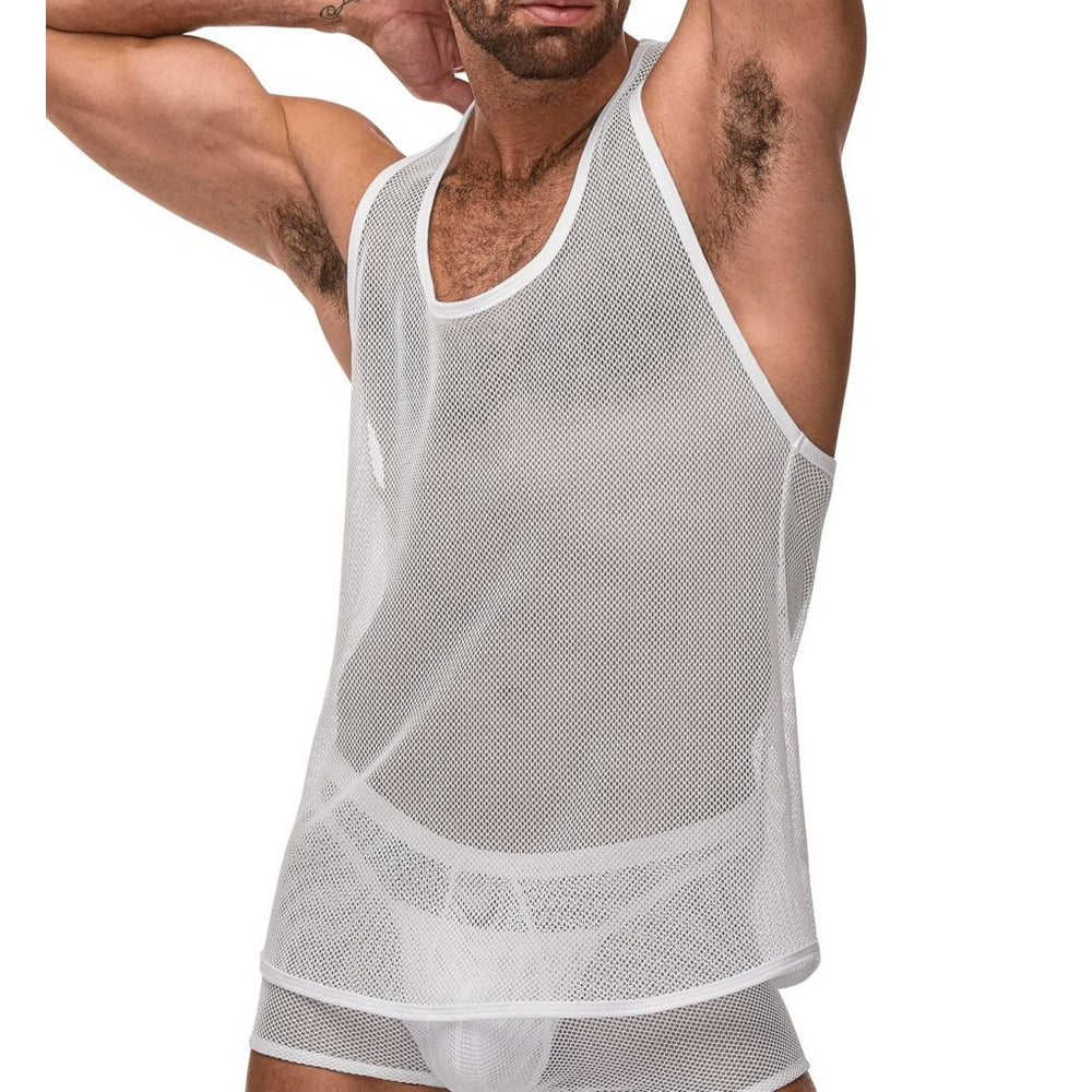 mens net tank top