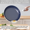 thumbnail image 5 of Nuwave Healthy Duralon Blue - Juego de utensilios de cocina antiadherentes de cerámica, con infusión de diamante, resistente a los arañazos, sin PFAS, apto para lavavajillas y horno, listo para inducc, 5 of 5