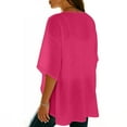 thumbnail image 5 of Daiosportswear Women'S Chiffon Kimono Loose Casual Open Front Cover Ups,Cover-Up for Women Hot Pink L(L), 5 of 8