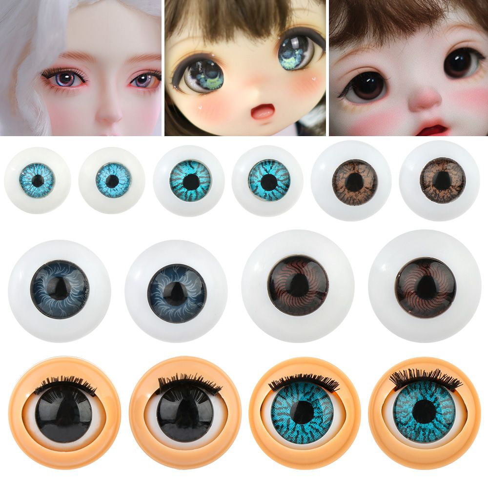  Ciieeo 100pcs The Mask Keychain Wiggle Eyes Doll Eyes Patches Doll  Eyes for Crafts Simulated Doll Eyes Puppet Eyes Realistic Eyeballs DIY Use  Doll Supplies Glass Emulsion Accessories