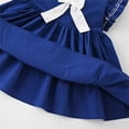 thumbnail image 4 of Auroural Toddler Girl Dresses 4T Girls' Dresses Children's Skirts Children's Bow Princess Dresses Girls' Flying Sleeve Dresses 4-5 Years, 4 of 9