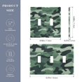 thumbnail image 2 of Yayeee Toggle Light Switch Wall Plate 2-Gang 4.56"x4.48" Decorative Outlet Cover, Forest Camouflage Pattern, 2 of 7