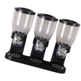 thumbnail image 3 of TISHITA Food Storage Container Kitchen Container Canister Organizer Nuts s Food Flour Organization Snack Display Cereal Holder Three Cup Black, 3 of 8
