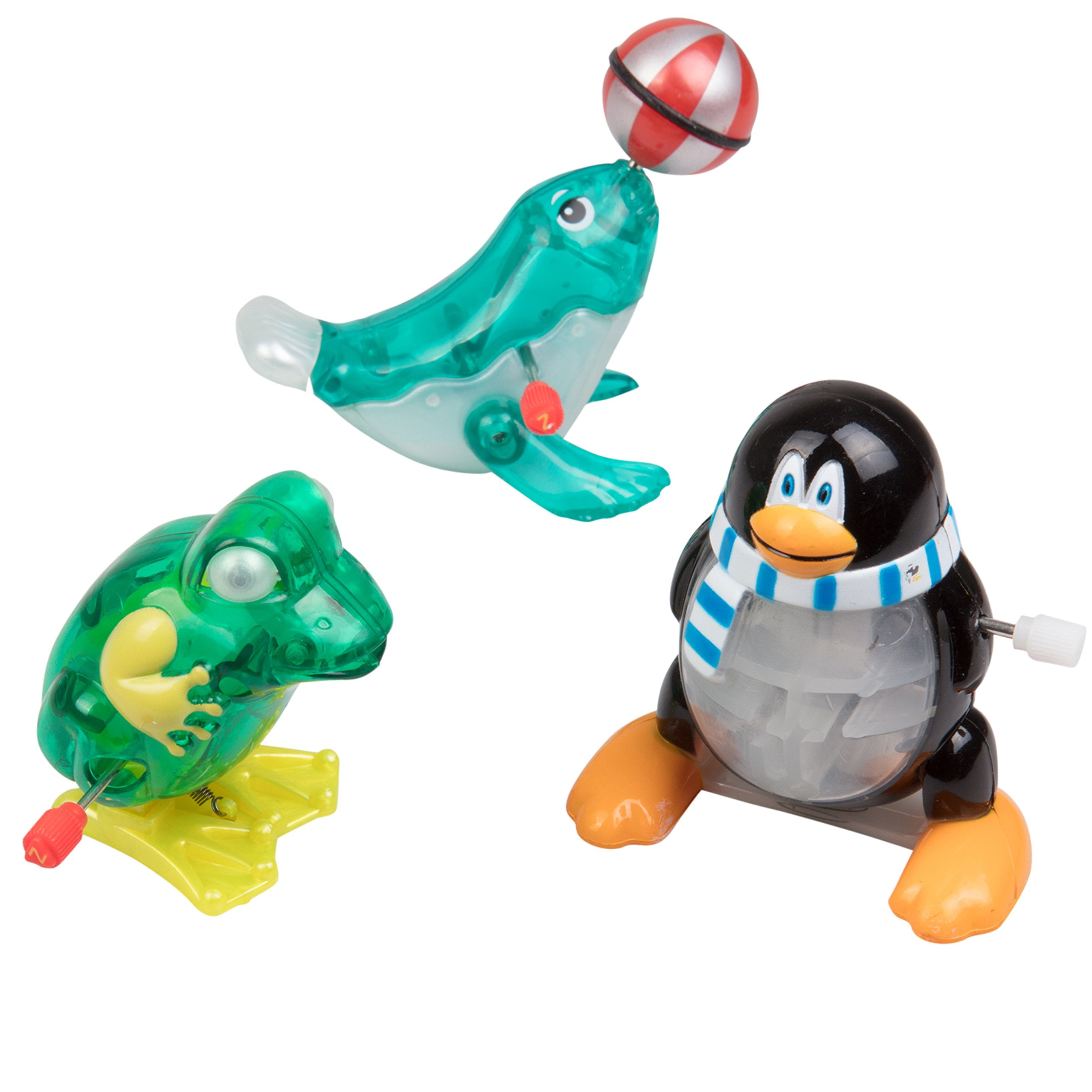Wind Up Toy Animal 6 Pack Assorted Animals With Unique Windup Features Great Gift Pack For