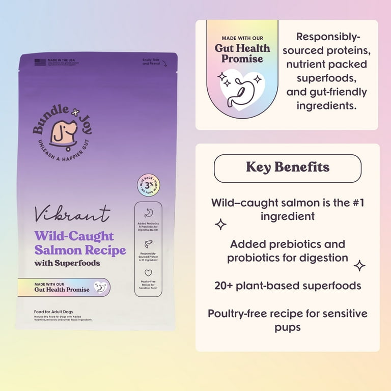 Bundle x Joy Vibrant Gut-Friendly Wild-Caught Salmon Flavor Dry