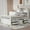 White, variant on Harper & Bright Designs Full Size Captains Bed with Storage Drawers, Captain Platform Bed Frame with Storage Bookcases and Shelves, Wood Daybed with Drawers, Gray